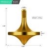 CHEETOP Stainless Steel Spinning Top, Premium Exquisite Perfect Balance Well Made Metal Desk EDC Little Fidget Toy, Spin Long Time Over 6 Minutes, Great Value (Gold, Small Diameter 24mm) view 2