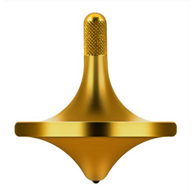 CHEETOP Stainless Steel Spinning Top, Premium Exquisite Perfect Balance Well Made Metal Desk EDC Little Fidget Toy, Spin Long Time Over 6 Minutes, Great Value (Bronze,Medium Diameter 29mm)
