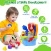 ORWINE Toys for 1 Year Old Boy, Musical Toddler Tool Bench, Montessori Educational Toys with Sound Lights Effect, Shape Sorter, One Year Old Boy Birthday Gift, Engineer Pretend Play Workbench view 3
