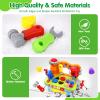 ORWINE Toys for 1 Year Old Boy, Musical Toddler Tool Bench, Montessori Educational Toys with Sound Lights Effect, Shape Sorter, One Year Old Boy Birthday Gift, Engineer Pretend Play Workbench view 4