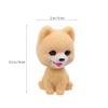Amosfun Car Accessories Dashboard Nodding Heads Head Dog Car Dash Puppy Simulation for Vehicle Cake Decoration Decor Home Decorative Pomeranian Home Decor view 4
