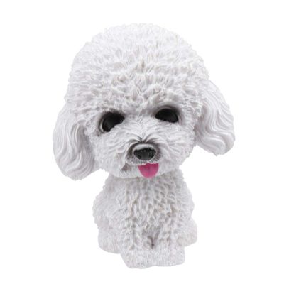 Amosfun Home Decor Car Shaking Dog Car Bobbleheads Office Accessories Halloween Decorations Accessories Animals Cartoon Animal Desktop Ornament Table Ornament Household Statue