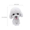 Amosfun Home Decor Car Shaking Dog Car Bobbleheads Office Accessories Halloween Decorations Accessories Animals Cartoon Animal Desktop Ornament Table Ornament Household Statue view 4