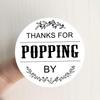 120PCS Ready to Pop Stickers, Baby Shower Favour Stickers, Thanks for Popping by Seals, Baby Shower Labels1.6 Inch Diameter Round Design (Classic Print) view 4