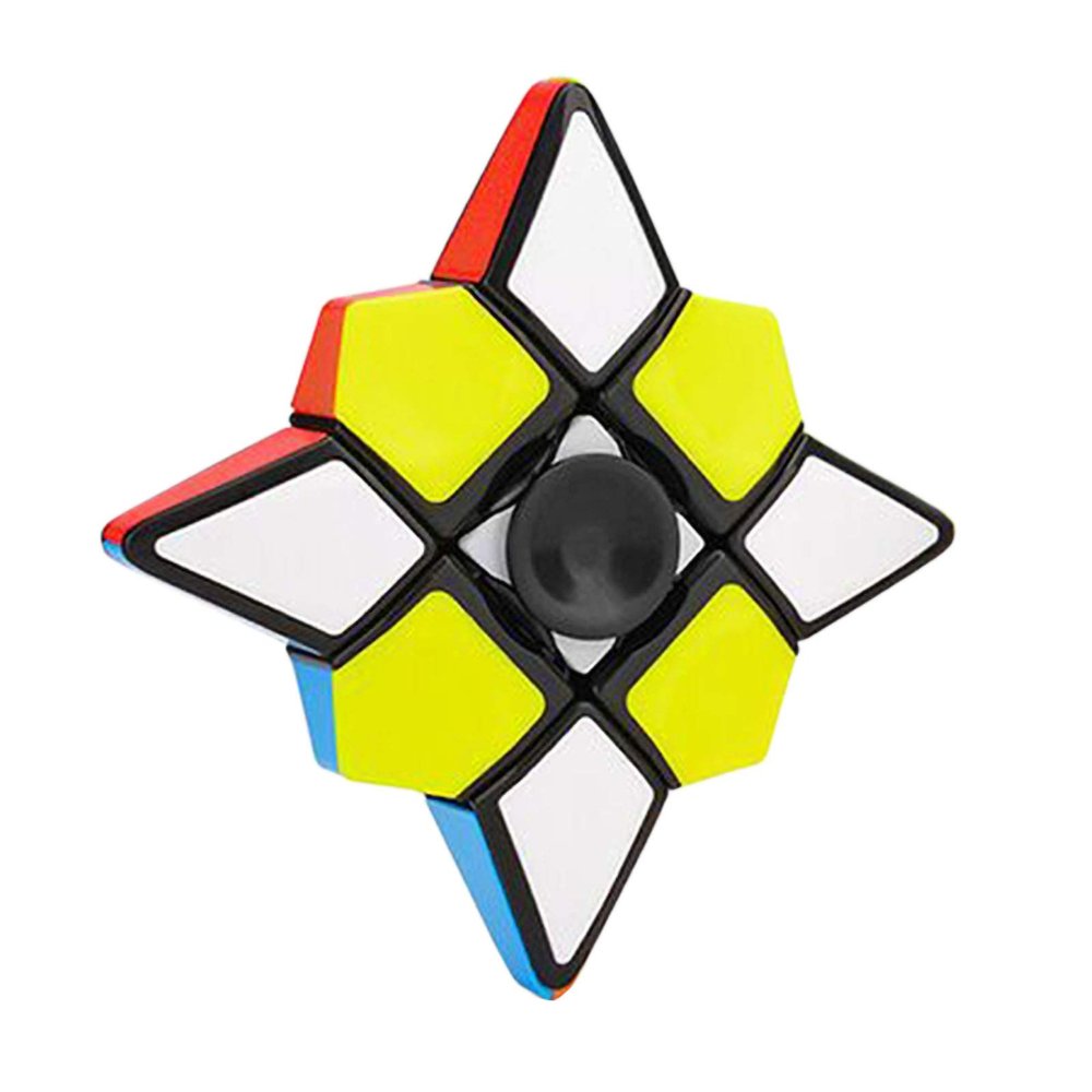 AHYUAN Spinner Fidget Toy Magic Spinner Cube 1X3X3 Speed Cube 2.8 inch Stickerless Floppy Cube Puzzle Spinner 2 IN 1 Fidget Puzzle Brain Teasers Spinning Top Anti-Anxiety Fidget Toys for All Ages