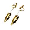 Rohan Kishibe Golden Earrings Ear Clip Cosplay Accessory Prop view 1