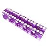 Yuanhe Set of 5 Grade AAA Precision 19mm Serialized Casino dice with Razor Edges and Corners - Purple  view 4