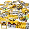 iHaHa Toddlers Construction Race Tracks Toys Gifts for 3 4 5 6 Years Old Boys Kids, 2PCS Electric Race Cars & 4 PCS Construction Trucks, Birthday Gift Toys for Boys 2 3 4 5 6+ view 1