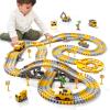 iHaHa Toddlers Construction Race Tracks Toys Gifts for 3 4 5 6 Years Old Boys Kids, 2PCS Electric Race Cars & 4 PCS Construction Trucks, Birthday Gift Toys for Boys 2 3 4 5 6+ view 2