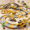iHaHa Toddlers Construction Race Tracks Toys Gifts for 3 4 5 6 Years Old Boys Kids, 2PCS Electric Race Cars & 4 PCS Construction Trucks, Birthday Gift Toys for Boys 2 3 4 5 6+ view 3