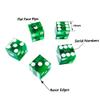 Yuanhe Set of 5 Grade AAA Precision 19mm Serialized Casino dice with Razor Edges and Corners - Green  view 3