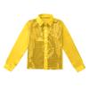 Freebily Kids Boys Glittery Sequined Long Sleeve Spread Collar Shirt Choir Jazz Dance Stage Performance Show Fancy Costumes Gold 12-14 Years view 3