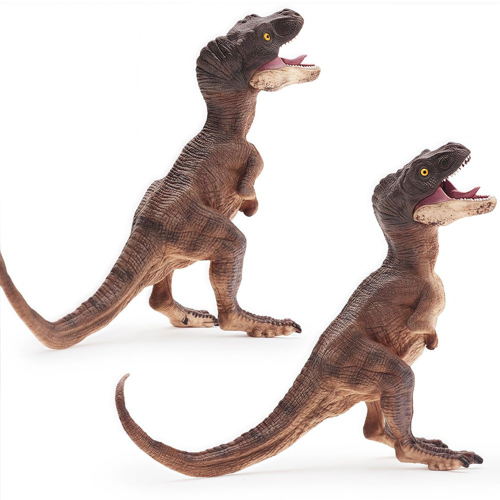 Gemini&Genius T-Rex Dinosaur Toys, Tyrannosaurus Rex Cubs with Moveable Jaw, 4 Inches Length, Great Kids Gift, Dino Baby Collection, Birthday Cake Topper, Play and Display