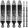 4pcs HobbyPark 98mm Aluminum Front Rear RC Shock Absorber Assembled Dampers for 1/10 Scale RC Car Off Road Buggy (Grey) view 1