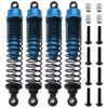 HobbyPark 1/10 RC Truck Shocks 108mm Front Rear Shock Absorber Assembled Dampers for Scale RC Car Off Road Monster (4-Pack) (Blue) view 1