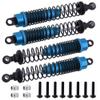 HobbyPark 1/10 RC Truck Shocks 108mm Front Rear Shock Absorber Assembled Dampers for Scale RC Car Off Road Monster (4-Pack) (Blue) view 2