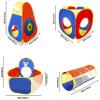 BalanceFrom 5-Piece Ball Pit Tents and Tunnels, Toddler Jungle Gym Play Tent with Play Crawl Tunnel, Pit Balls NOT Included, Multiple view 3