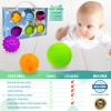 ROHSCE Sensory Ball for Babies 6 to 12 Months, Baby Balls for Toddlers 1-3 Massage Stress Relief, Textured Multi Sensory Balls Gift Sets, Montessori Sensory Toys 6 Spikey Squeeze Ball for Infant Kids view 3