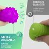 ROHSCE Sensory Ball for Babies 6 to 12 Months, Baby Balls for Toddlers 1-3 Massage Stress Relief, Textured Multi Sensory Balls Gift Sets, Montessori Sensory Toys 6 Spikey Squeeze Ball for Infant Kids view 4