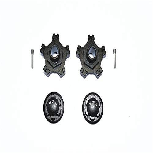 GPM for Arrma Infraction 6S BLX Upgrade Parts Aluminum Wheel Hex (+6mm) + Wheel Lock - 4Pc Set Black