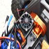 GPM for Traxxas 1/10 Maxx 4WD Monster Truck Upgrade Parts Aluminum Motor Heatsink with Cooling Fan - 1 Set Black view 3
