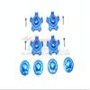 GPM For Arrma INFRACTION 6S BLX Upgrade Parts Aluminum Wheel Hex (+6mm) + Wheel Lock - 8Pc Set Blue view 1