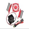 GPM for Traxxas 1/10 Maxx 4WD Monster Truck Upgrade Parts Aluminum Motor Heatsink with Cooling Fan - 1 Set Red view 1