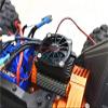 GPM for Traxxas 1/10 Maxx 4WD Monster Truck Upgrade Parts Aluminum Motor Heatsink with Cooling Fan - 1 Set Red view 2
