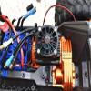 GPM for Traxxas 1/10 Maxx 4WD Monster Truck Upgrade Parts Aluminum Motor Heatsink with Cooling Fan - 1 Set Green view 4