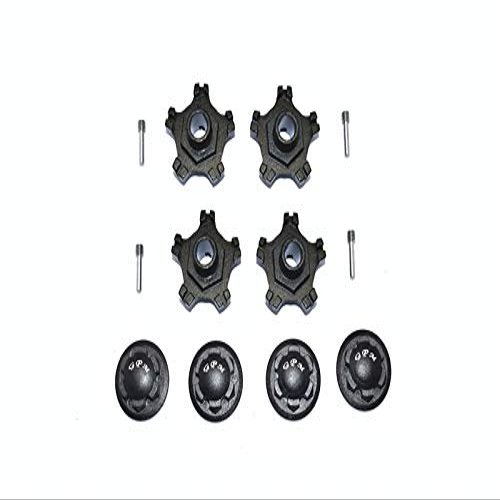 GPM for Arrma Infraction 6S BLX Upgrade Parts Aluminum Wheel Hex (+6mm) + Wheel Lock - 8Pc Set Black