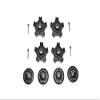 GPM for Arrma Infraction 6S BLX Upgrade Parts Aluminum Wheel Hex (+6mm) + Wheel Lock - 8Pc Set Black view 1