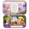MAGQOO 3D Wooden Dollhouse Miniature DIY Doll House Kit with Furniture,1:100 DIY Box Theater Kit (Sweet Dream) view 1