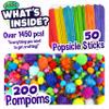 Arts and Crafts Supplies Kit for Kids - Boys and Girls Age 4 5 6 7 8 Years Old - Toddler Art Set Activity Materials - Great for Preschool and Kindergarten Crafting Project - Carl & Kay view 3