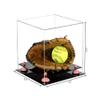 Better Display Cases Versatile Clear Acrylic Display Case - Medium Square Box with Pink Risers 11" x 11" x 11" (A001-PNR) view 2