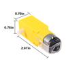 6 PCS DC Electric Motor 3V-6V Dual Shaft Geared TT Magnetic Gearbox EngineDIY for Arduino Smart Car Robot Toys Cars Chassis Models Vibration Products (6) view 3