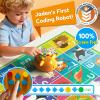 Apitor Robot Bear Screen-Free Coding Robot for Kids Ages 3-5, First Coding Toy with Lights, Sounds & Alphabet Map, STEM Learning Toy Birthday Gift for Boys & Girls view 2