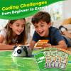 Apitor Robot Panda Coding Robot Activity Set - 48 Pieces, Screen-Free STEM Learning Toy with Smart Sensing & Loops, Educational Programming Gift for Kids Ages 4-5 view 4