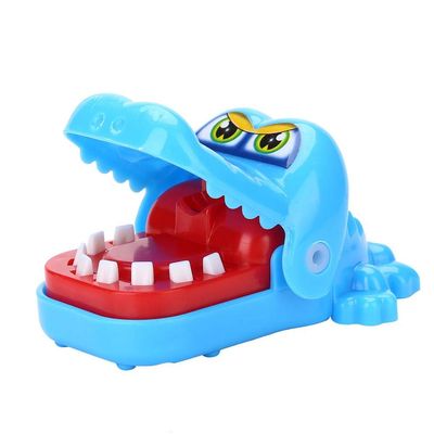 Crocodilian Teeth Toy Dentist Biting Finger GameMouth Biting Finger GameDentist Toy Funny Toy Kids Gifts(Blue)