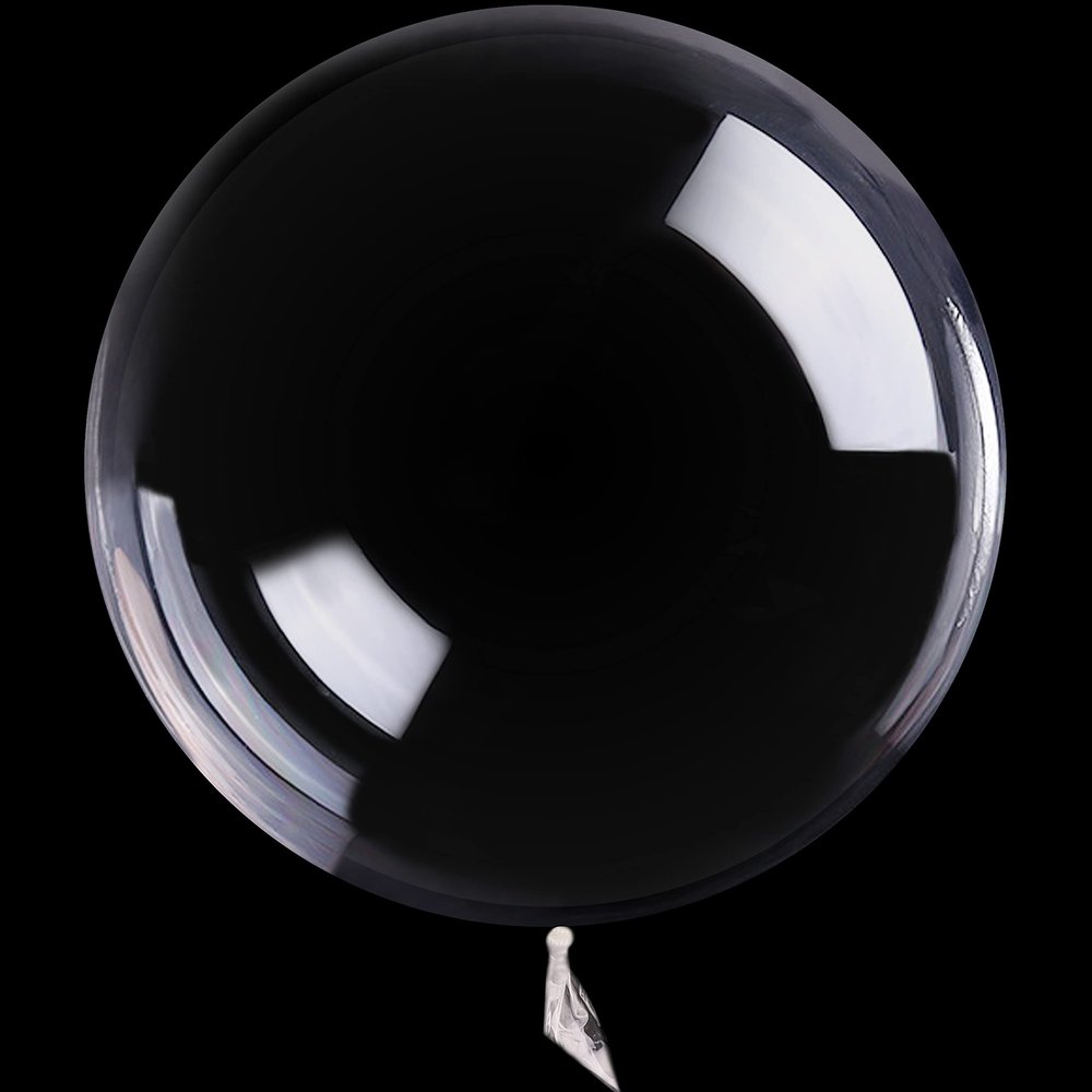 12 Inch Helium Bobo Balloons - LED Light Up Balloons for Christmas, Wedding, Birthday Parties (Clear, 20 Pack, Led String Not Included)