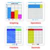hand2mind Build-A-Grid, Dry Erase Multiplication, 3rd Grade Math, Multiplication Manipulatives, Fraction Manipulatives, Multiplication Game, Montessori Math, Homeschool Supplies (Set of 1) view 2