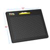 PicassoTiles 2-in-1 Magnetic Drawing Board Toy 12x10 inch Large Magnet Bead Tablet Pad with 2 Facings Alphabet STEM Free Style Educational Erasable & Reusable Learning Writing Playboard in Black PTB04 view 2