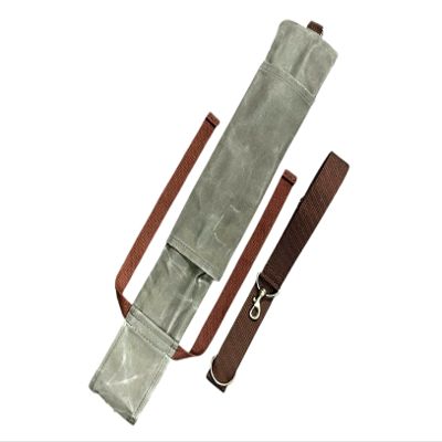 Bushcraft Axe & Saw Sling Waxed Canvas Axe Carrier and Buck Saw Bag Durable Outdoor Tool Sling for Camping, Survival, Hunting, Hiking & Backpacking