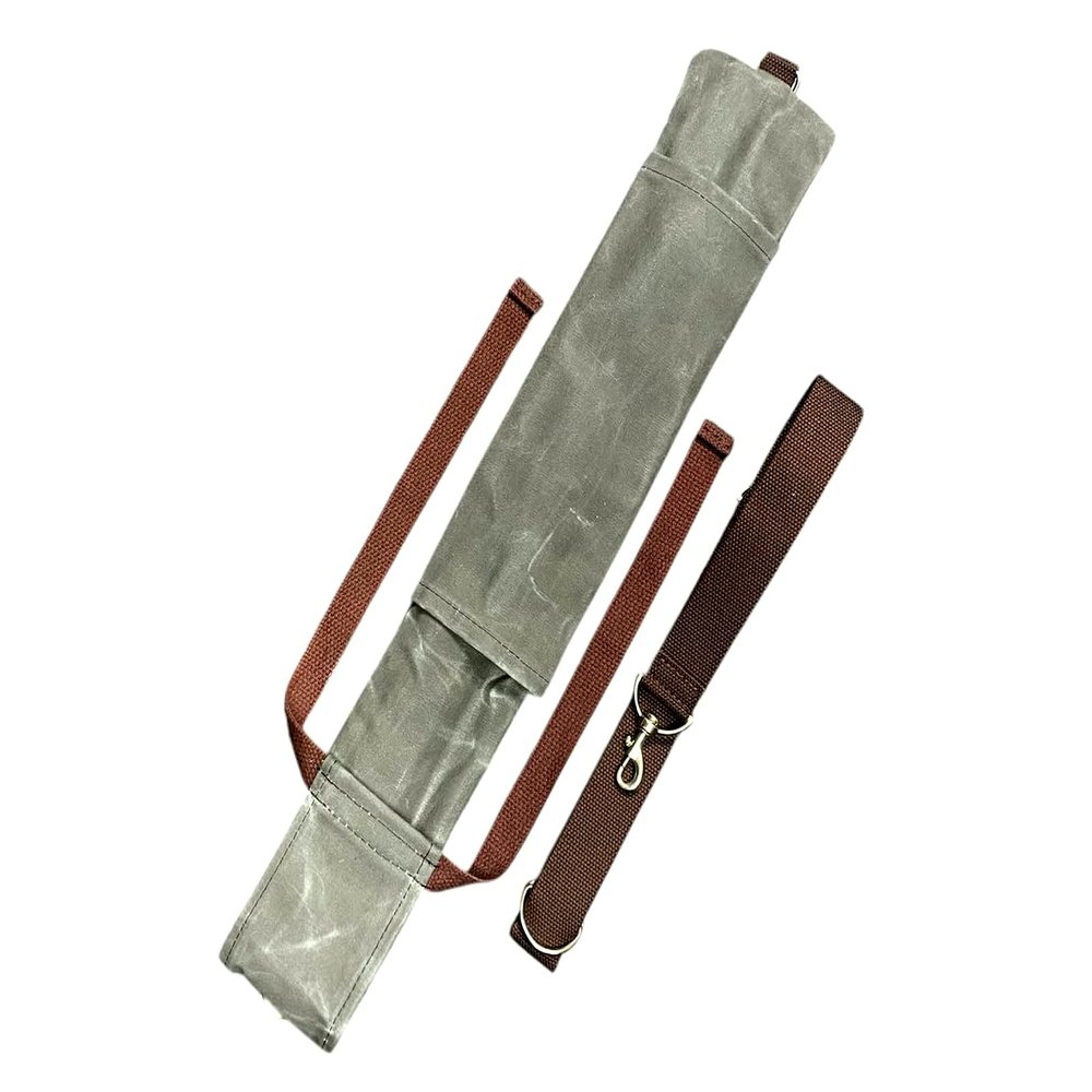 Bushcraft Axe & Saw Sling Waxed Canvas Axe Carrier and Buck Saw Bag Durable Outdoor Tool Sling for Camping, Survival, Hunting, Hiking & Backpacking