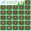 A Higher Class Co. Classroom Sensory Path Kit - I Love Jumping in Muddy Puddles Alphabet Splash - with 67 Durable Floor Decals Stickers view 1
