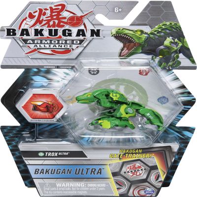 Bakugan Ultra, Trox, 3-inch Tall Armored Alliance Collectible Action Figure and Trading Card