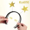 Amosfun Star Head Hoop - Golden Felt Fabric Headband for Decorative Parties and Celebrations 8.85 x 8.26 x 0.39 Inch Fun Headwear Accessory view 3