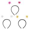 Amosfun 3pcs Sea Star Headband Glitter Felt Fabric Antenna Headband Christmas Sea Ocean Party Headwear Assorted Colors 8.85 x 8.26 Inches view 1