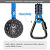 2 Pack Ninja Monkey Bars with Grip Ball 250LB Capacity Obstacle Course Bars with Safety Carabiners Trapeze Swing Bar for Slackline Ropes Swing Set Bars for Kids & Teens Ninja Line, Backyard ( Blue ) view 2