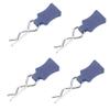 RC Body Clips, Springy R Pins with Fixing Bracket Set, RC Model Clips Dark Blue for 1/8 1/10 1/12 Scale RC Car Enthusiasts Model Builders Hobbyists view 1