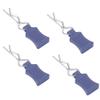 RC Body Clips, Springy R Pins with Fixing Bracket Set, RC Model Clips Dark Blue for 1/8 1/10 1/12 Scale RC Car Enthusiasts Model Builders Hobbyists view 2